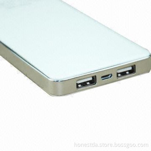 Dual USB output 10,000mAh power bank with LED display